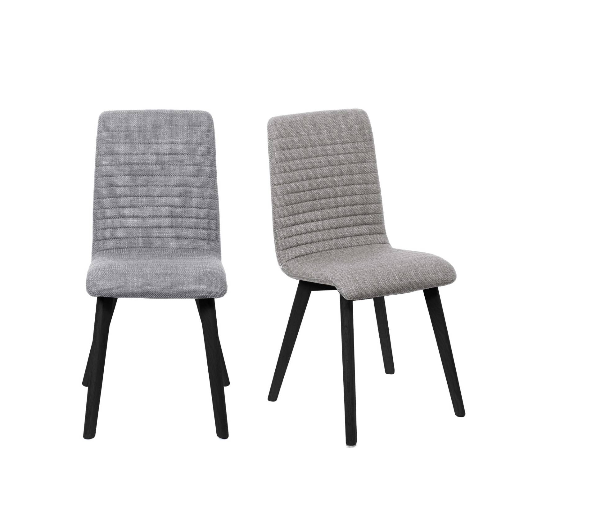 Home affaire 4-Fussstuhl »Arosa Esszimmerstuhl, Polsterstuhl, Küchenstuhl, Speisestuhl, Essstuhl«, (Set), 2 St., Chenille, 2er-Set, Beine aus Massivholz Eiche oder Buche, mit gestepptem Stoff von home affaire