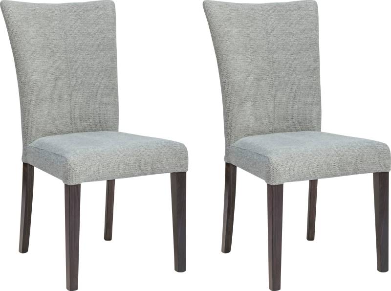 Home affaire 4-Fussstuhl »Aspen«, (Set), 2 St., Softstruktur, Beine aus massiver Buche, wengefarben lackiert von home affaire