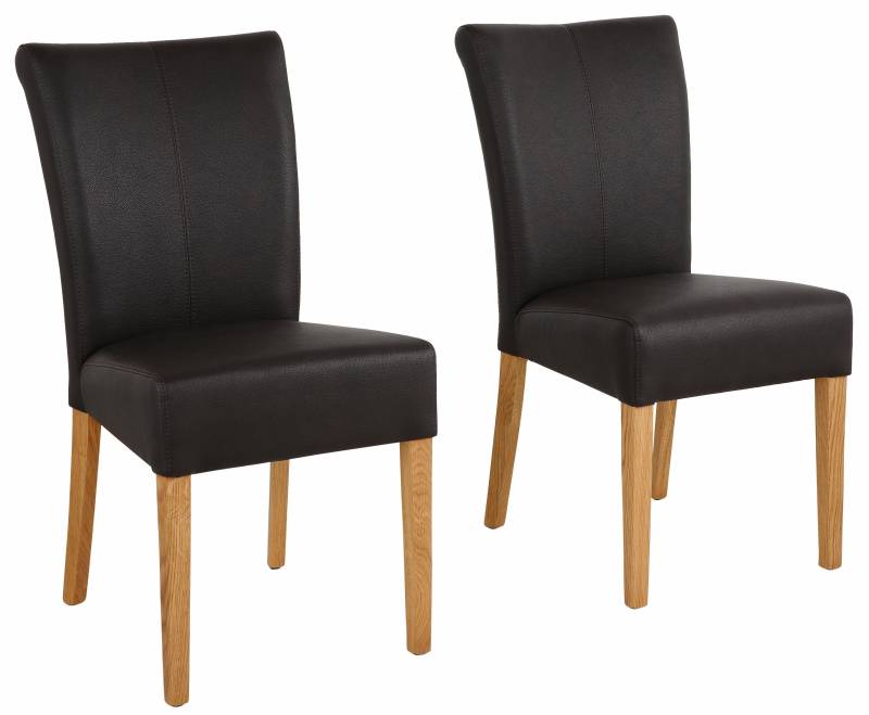 Home affaire Esszimmerstuhl »Queen Polsterstuhl BESTSELLER«, (Set), 6 St., Kunstleder, verschiedene Bezüge, Gestell Massivholz von home affaire