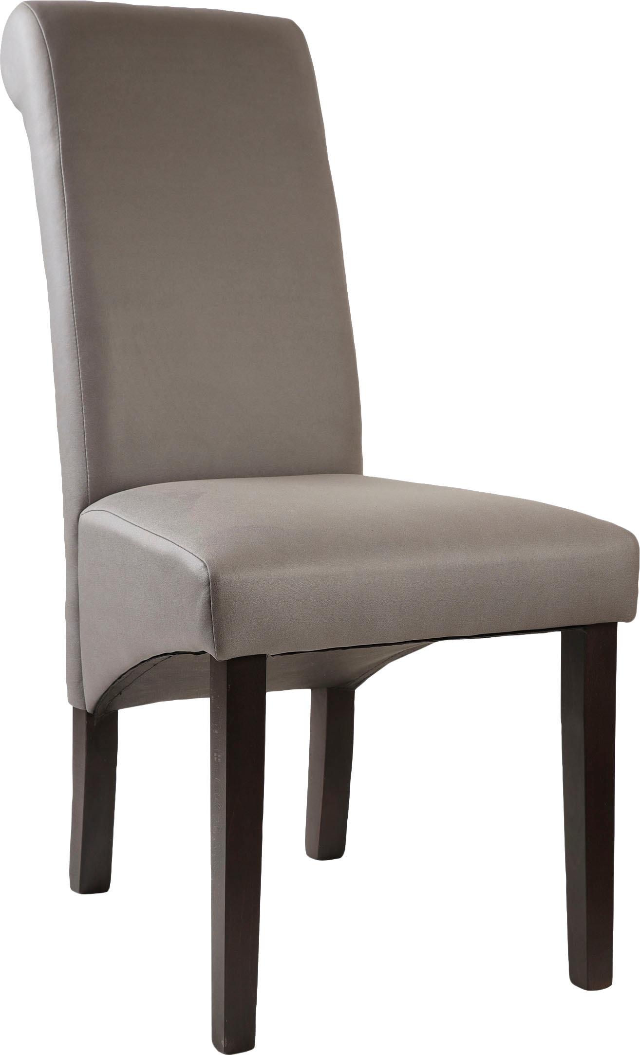 Home affaire 4-Fussstuhl »Rito«, (Set), 2 St., Microfaser, Gestell Buche natur oder wenge lackiert von home affaire