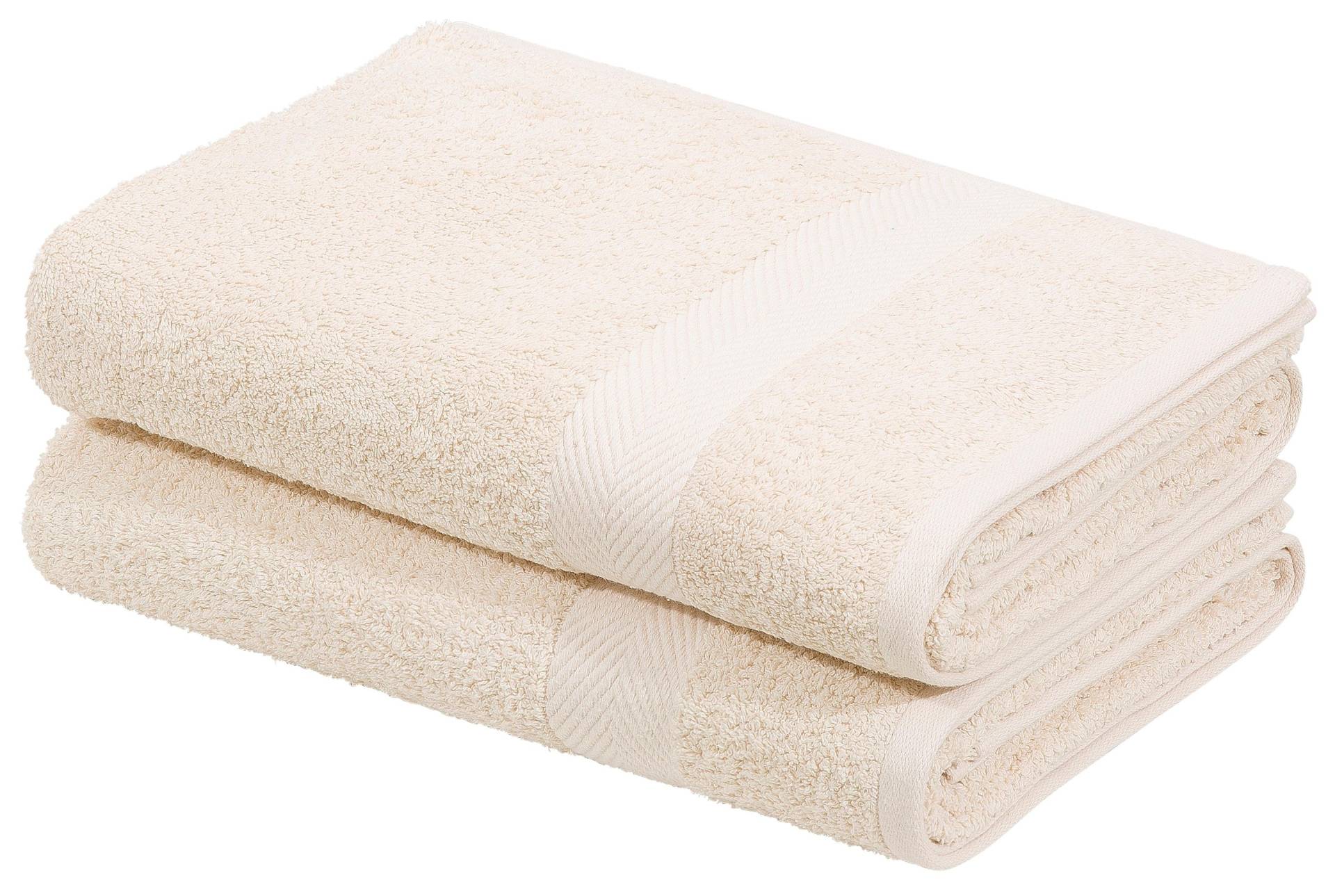 my home Duschtücher »Eva«, (2 St., 2er Set Badetücher 70 x 140 cm), Premium-Qualität 550g/m², flauschig, Handtuchset aus 100 % Baumwolle von My Home