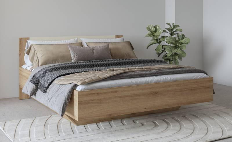Home affaire Bettgestell »Bitry, Breite 160 bzw. 180 cm, moderner Bettrahmen«, Doppelbett in zwei Grössen von home affaire