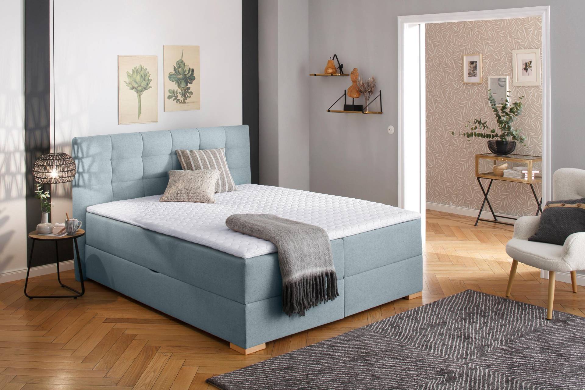 Home affaire Boxbett »Olivet«, in 4 Farben, 4 Breiten, 2 Matratzenarten, auch in Überlänge 220 cm von home affaire