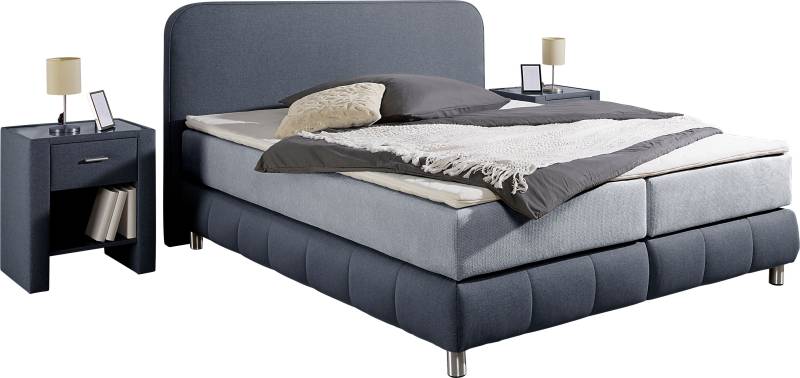 Home affaire Boxspringbett »Cesson, in verschiedenen Breiten«, inkl. Topper, wahlweise in H2, H3 oder H4 erhältlich von home affaire