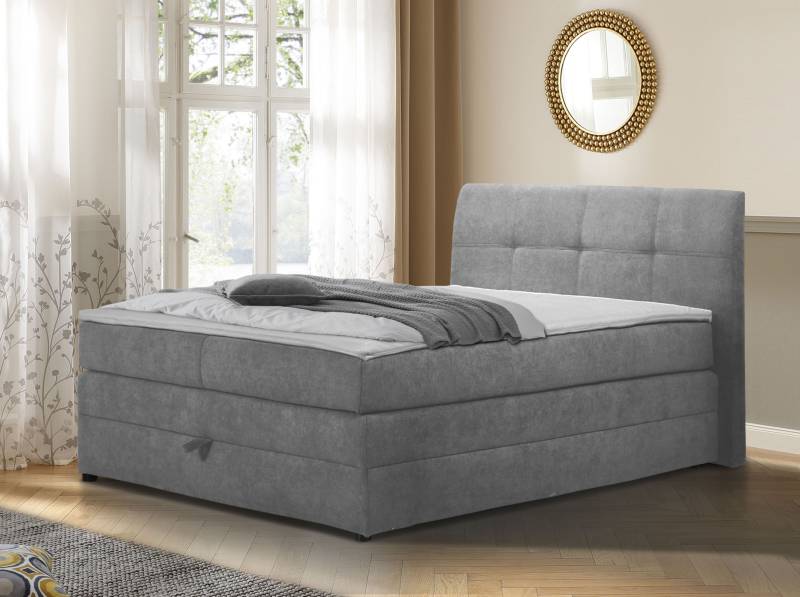 Home affaire Boxspringbett »Finja«, besonders komfortable Liegehöhe, mit praktischem Bettkasten von home affaire