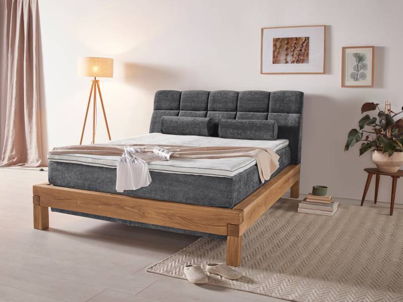 Home affaire Boxspringbett »Villads«, Liegefläche: 160/200 cm aus Balkeneiche, Inside-Boxspring-Unterbau von home affaire