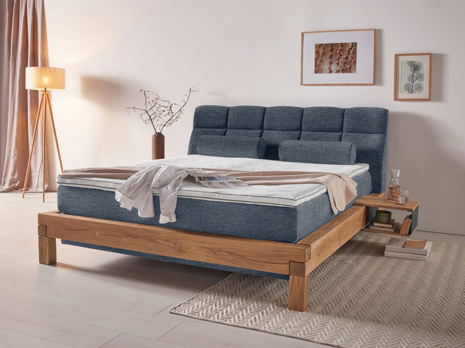 Home affaire Boxspringbett »Villads«, Liegefläche: 180/200 cm, Inside-Boxspring-Unterbau, recycelte Stoffe von home affaire