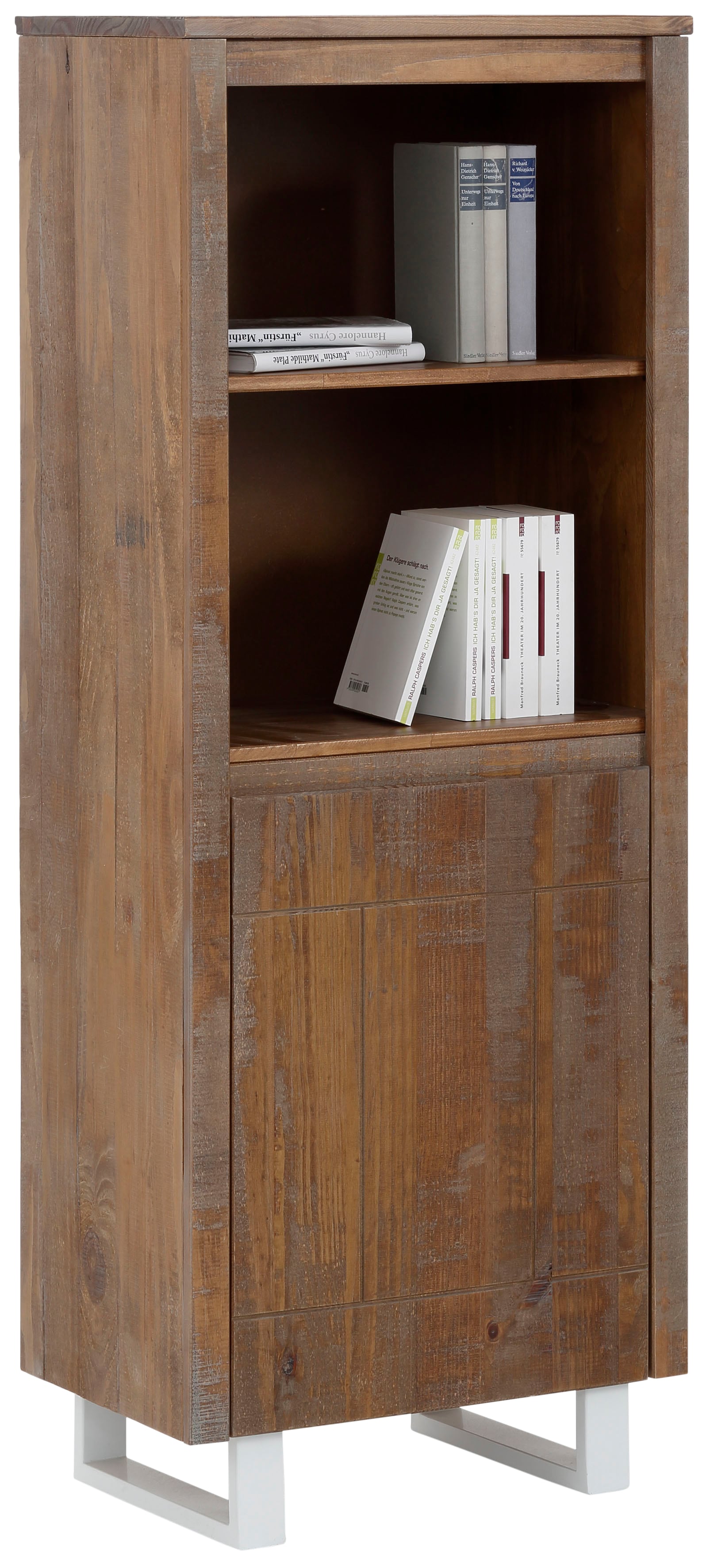 Home affaire Bücherregal »Lagos«, aus schönem massivem Kiefernholz, grifflos, Breite 55 cm von home affaire