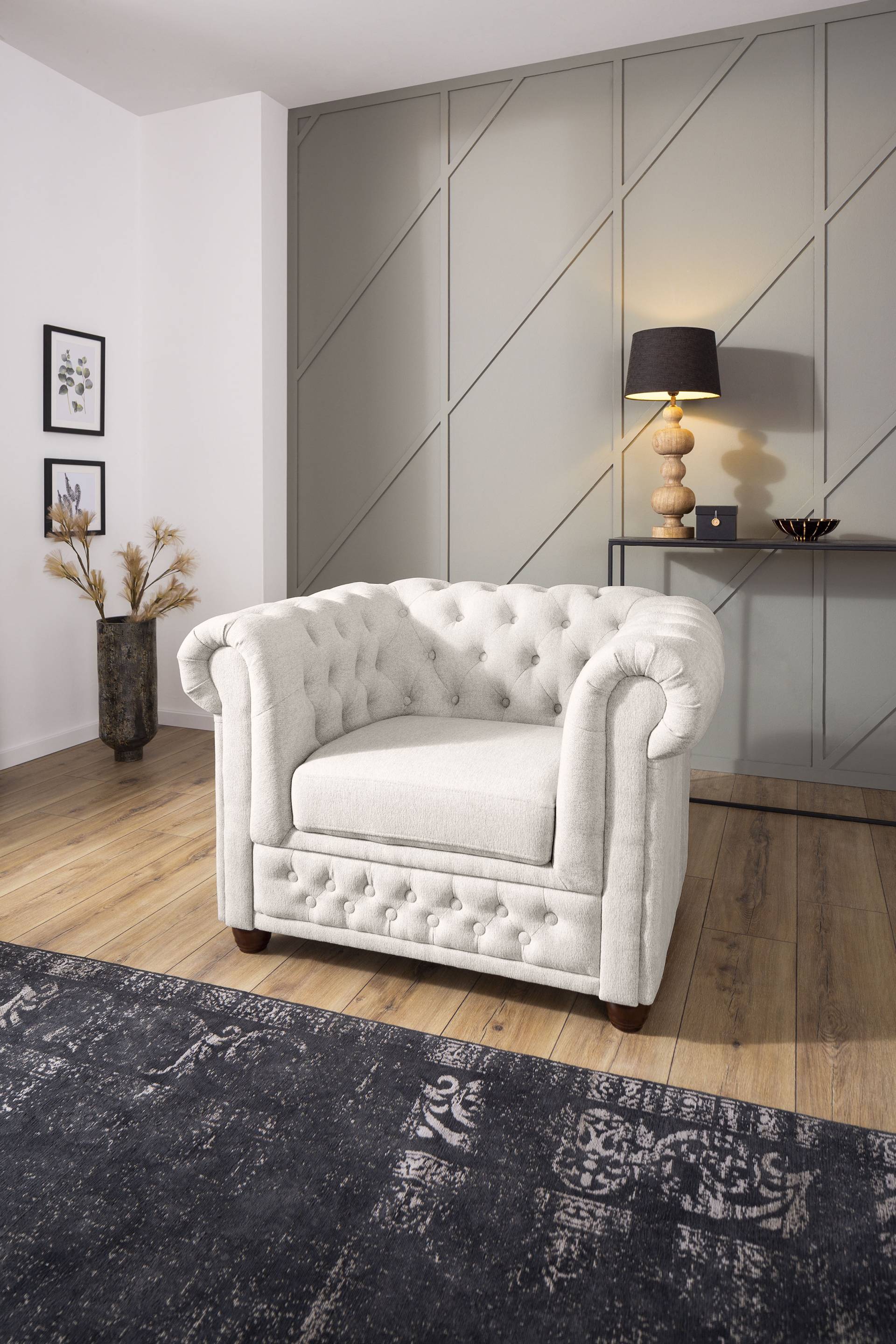 Home affaire Chesterfield-Sessel »New Castle Sessel«, hochwertige Knopfheftung, B/T/H: 104/86/72 cm Home affaire Chesterfield-Sessel »New Castle Sessel«, hochwertige Knopfheftung, B/T/H: 104/86/72 cm von home affaire
