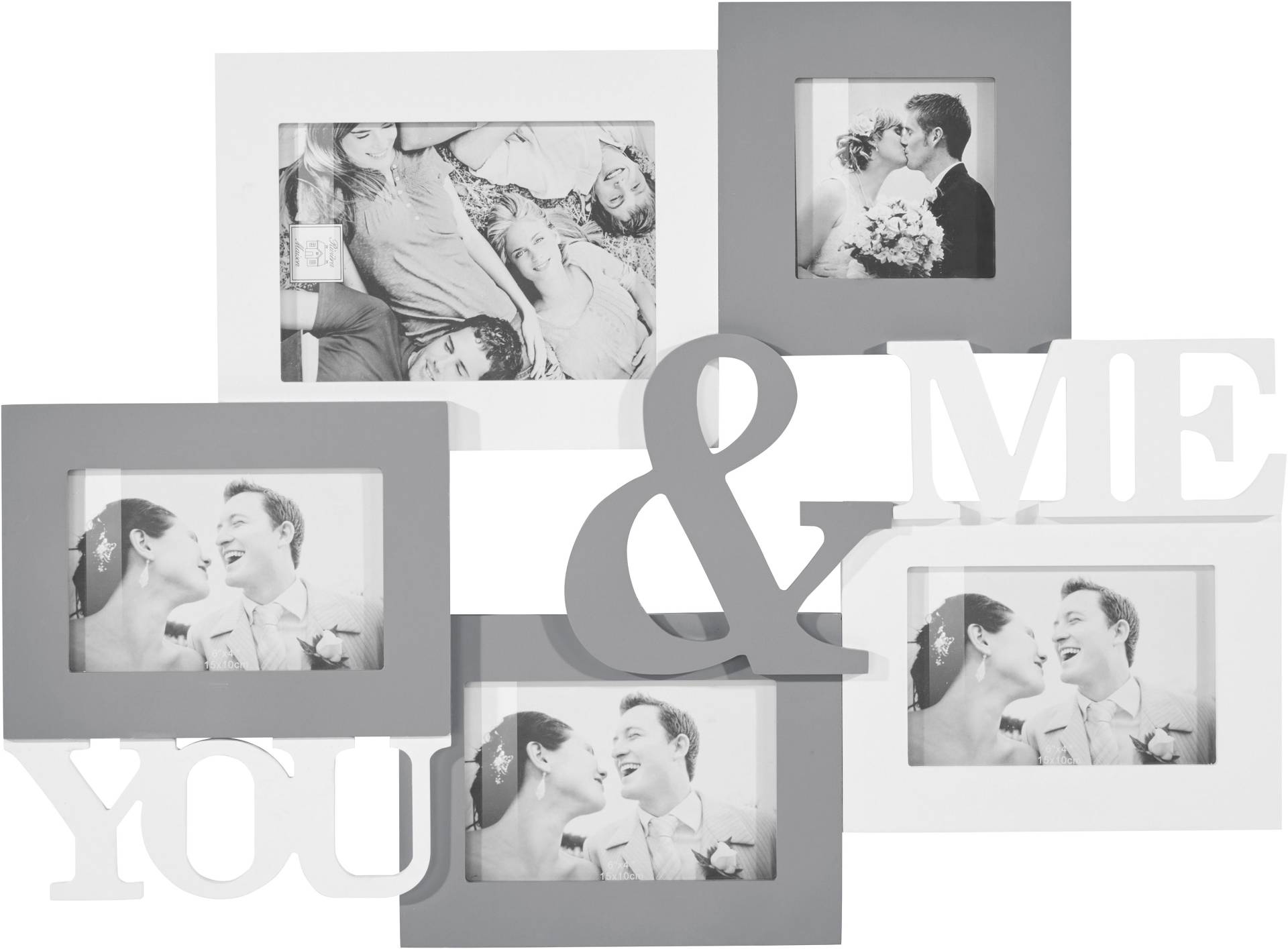 my home Bilderrahmen Collage »YOU & ME«, für 5 Bilder von My Home