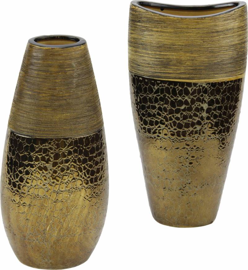 Home affaire Dekovase »Keramik-Vasen«, (Set, 2 St.) von home affaire