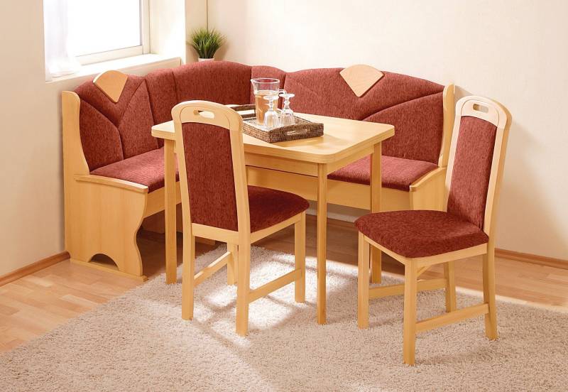 Home affaire Eckbankgruppe, (Set, 4 tlg.), ca. 121/121 cm von home affaire