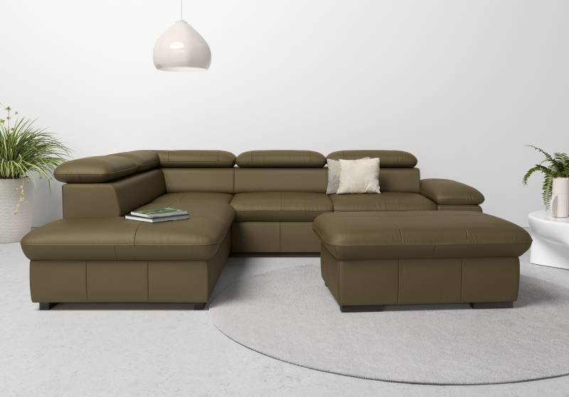 Home affaire Ecksofa »Alberto L-Form«, mit Kopfteilverstellung, wahlweise mit Bettfunktion von home affaire