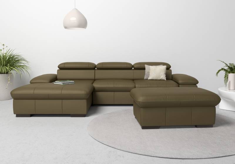 Home affaire Ecksofa »Alberto L-Form«, mit Kopfteilverstellung, wahlweise mit Bettfunktion von home affaire