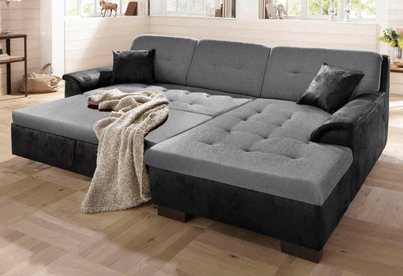 Home affaire Ecksofa »Bergen«, wahlweise mit Bettfunktion L-Form von home affaire