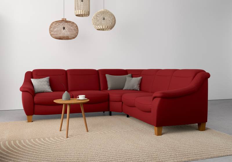 Home affaire Ecksofa »Caldera L-Form«, Federkern, wahlweise mit Kopfteilverstellung, Bettfunktion, Bettkasten von home affaire