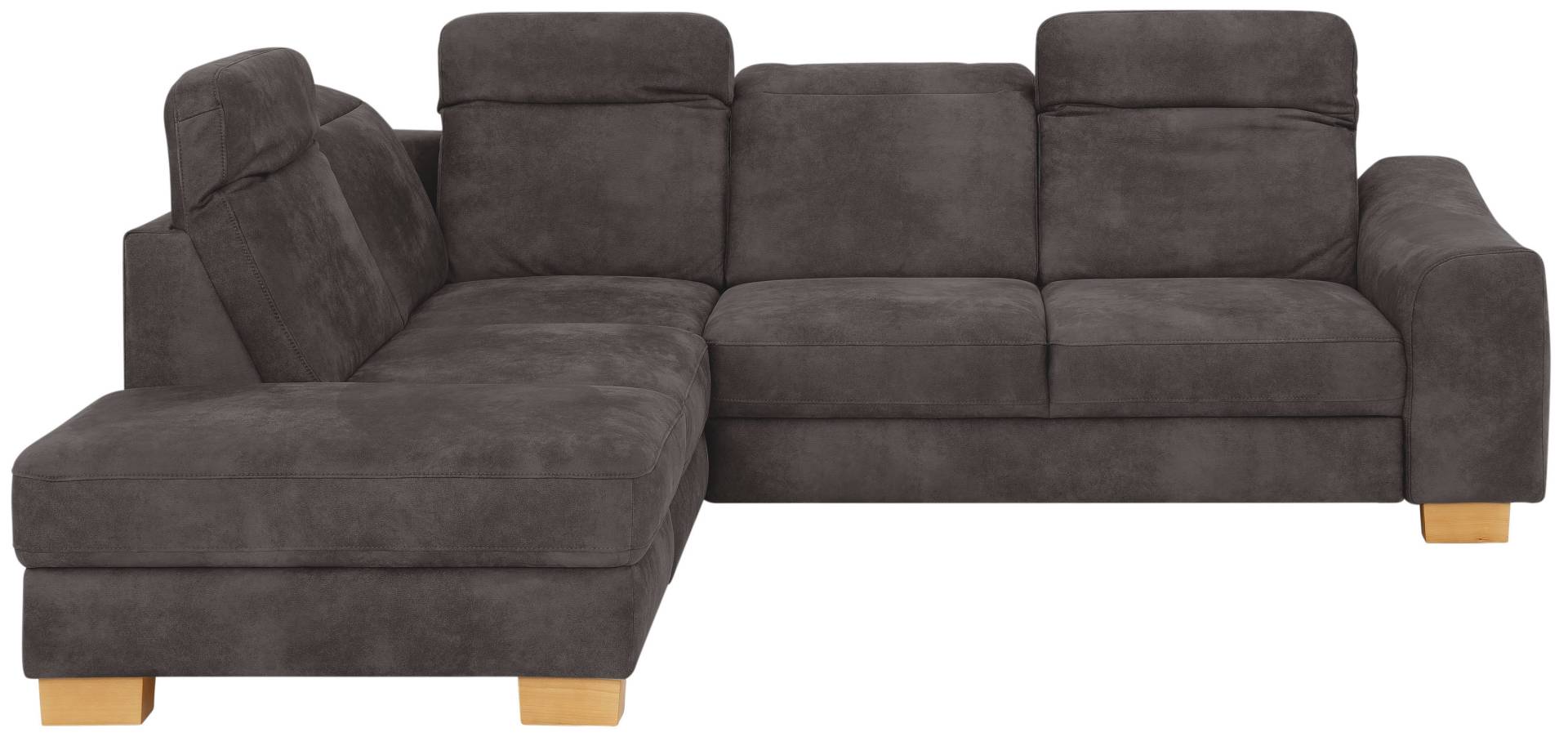 Home affaire Ecksofa »Dundee L-Form«, wahlweise mit Kopfteilverstellung und zusätzlich mit Bettfunktion von home affaire