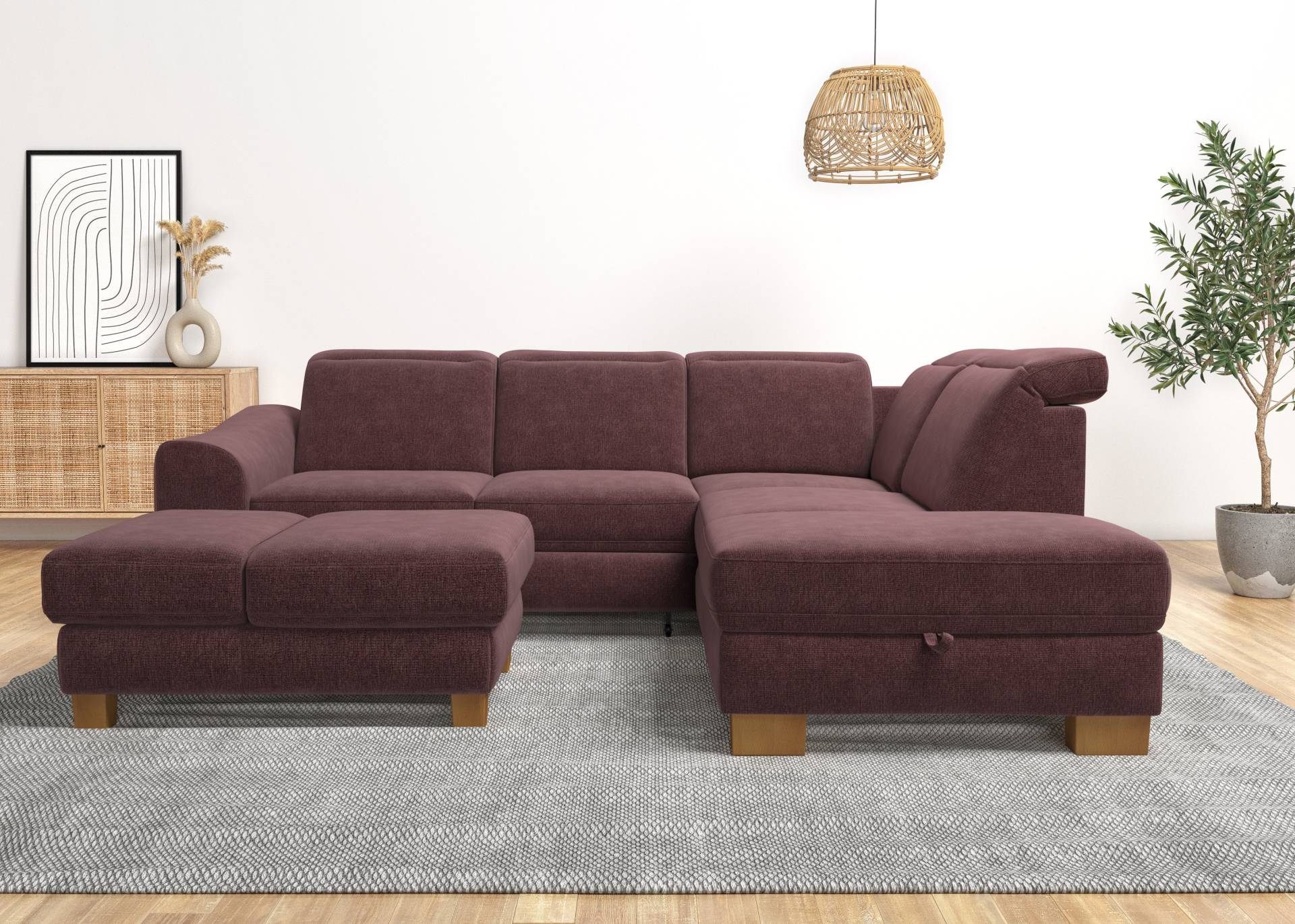 Home affaire Ecksofa »Dundee L-Form«, wahlweise mit Kopfteilverstellung und zusätzlich mit Bettfunktion Home affaire Ecksofa »Dundee L-Form«, wahlweise mit Kopfteilverstellung und zusätzlich mit Bettfunktion von home affaire