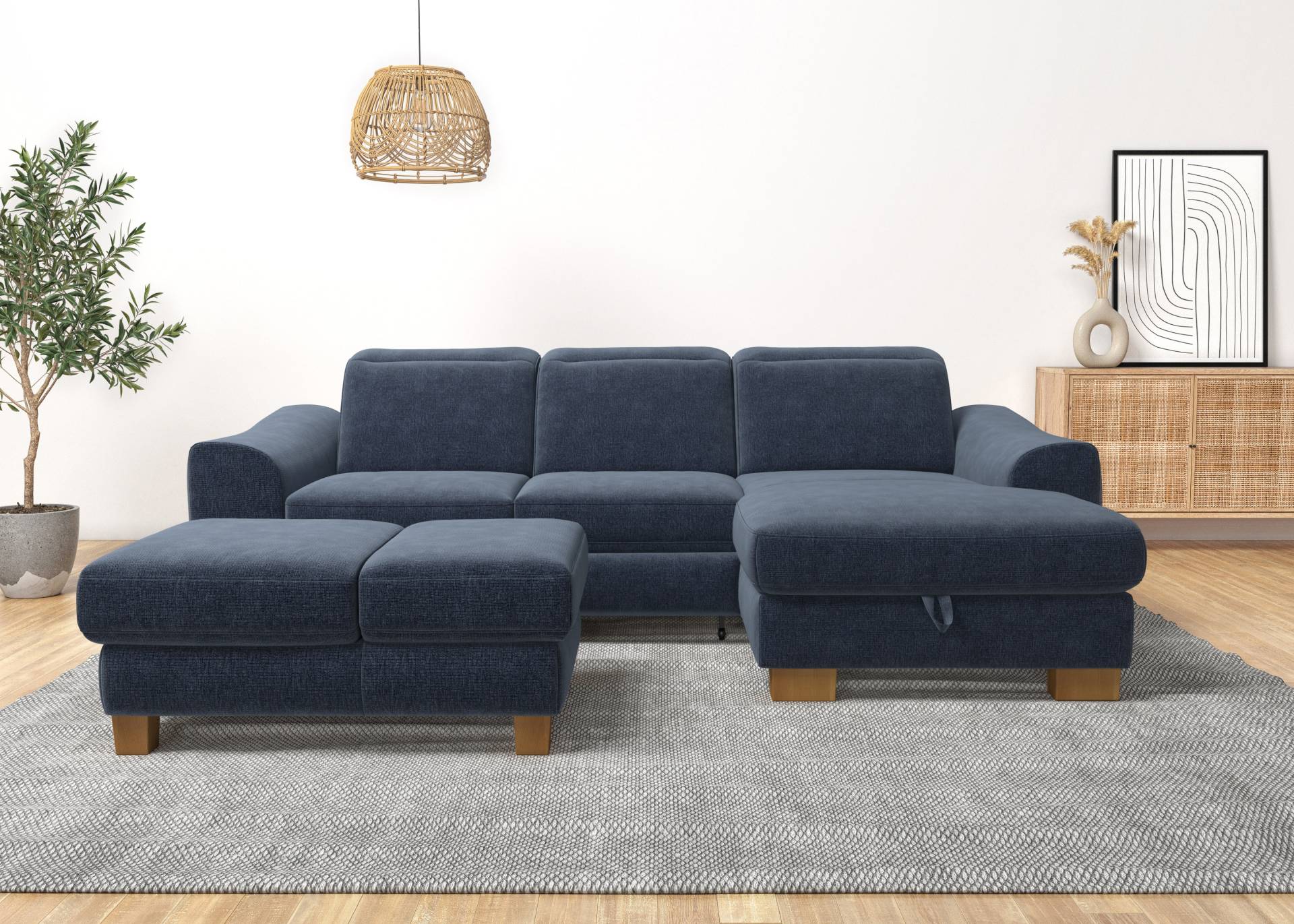 Home affaire Ecksofa »Dundee L-Form«, wahlweise mit Kopfteilverstellung und zusätzlich mit Bettfunktion Home affaire Ecksofa »Dundee L-Form«, wahlweise mit Kopfteilverstellung und zusätzlich mit Bettfunktion von home affaire