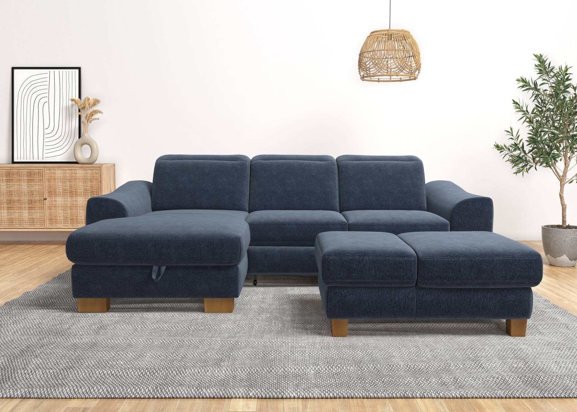 Home affaire Ecksofa »Dundee L-Form«, wahlweise mit Kopfteilverstellung und zusätzlich mit Bettfunktion Home affaire Ecksofa »Dundee L-Form«, wahlweise mit Kopfteilverstellung und zusätzlich mit Bettfunktion von home affaire