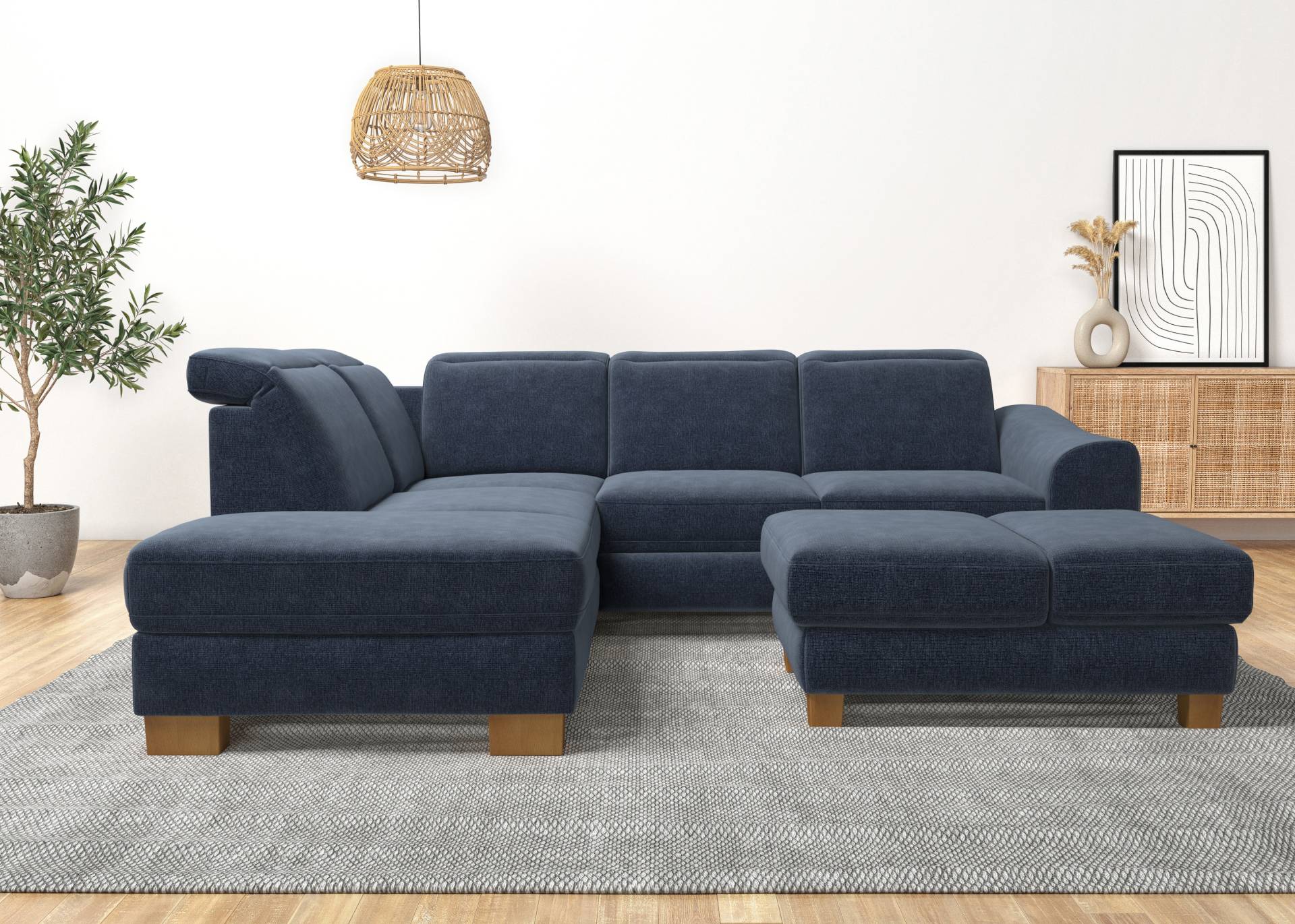 Home affaire Ecksofa »Dundee L-Form«, wahlweise mit Kopfteilverstellung und zusätzlich mit Bettfunktion Home affaire Ecksofa »Dundee L-Form«, wahlweise mit Kopfteilverstellung und zusätzlich mit Bettfunktion von home affaire