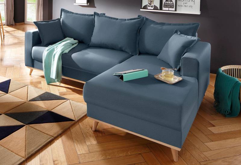 Home affaire Ecksofa »Edina L-Form«, auch in Baumwollmix-Bezug, im skandinavischem Stol von home affaire