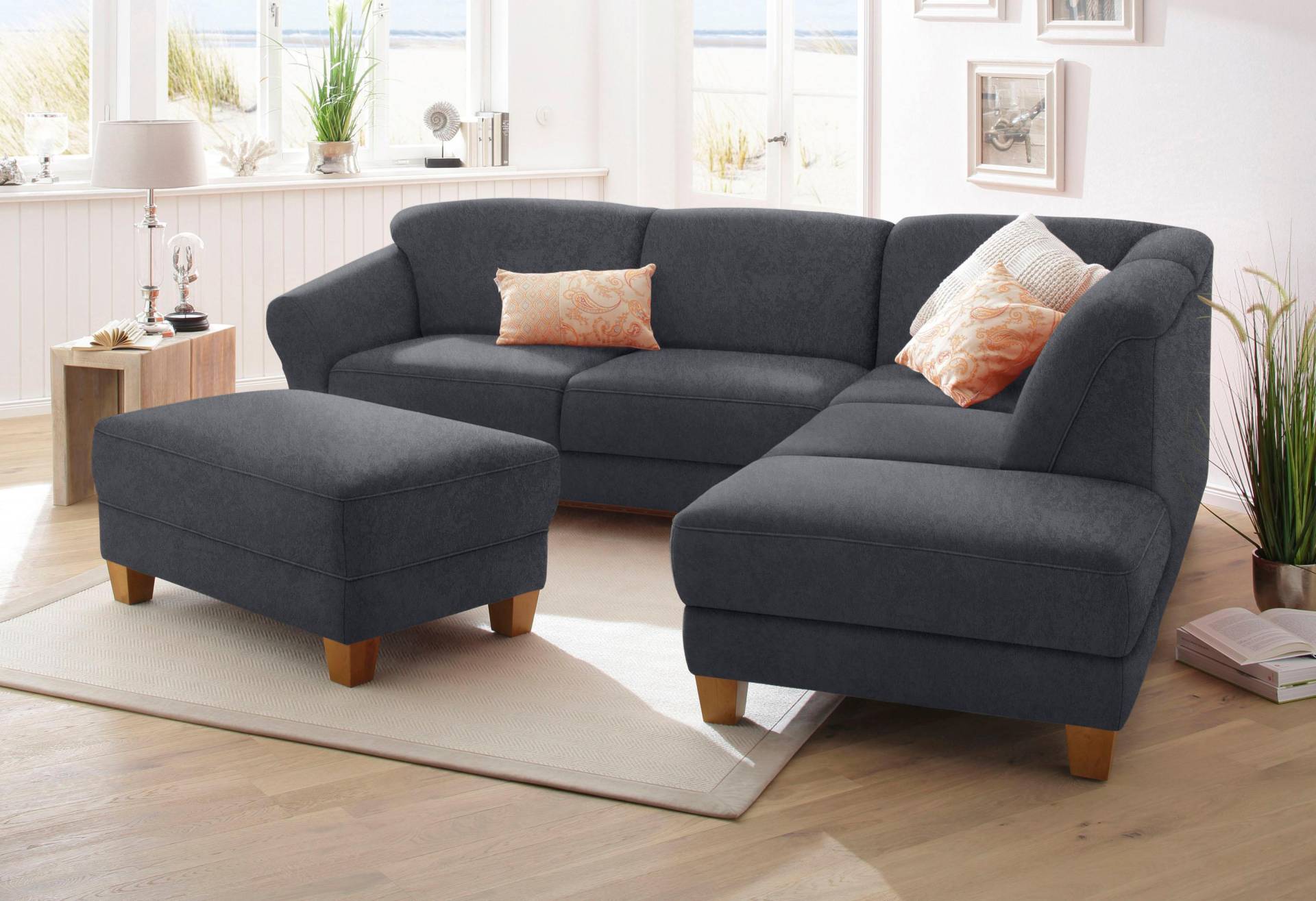 Home affaire Ecksofa »Gotland L-Form«, wahlweise mit Sitztiefenverstellung + Bettkasten von home affaire