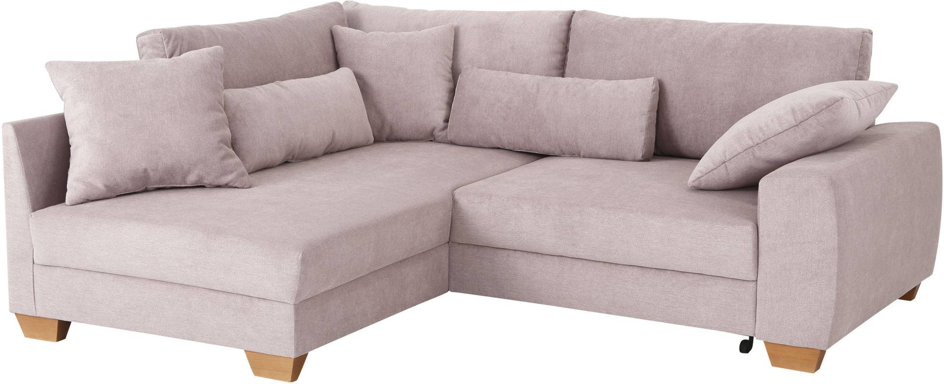 Home affaire Ecksofa, wahlweise mit Bettfunktion, verschiedene Bezugsarten von home affaire