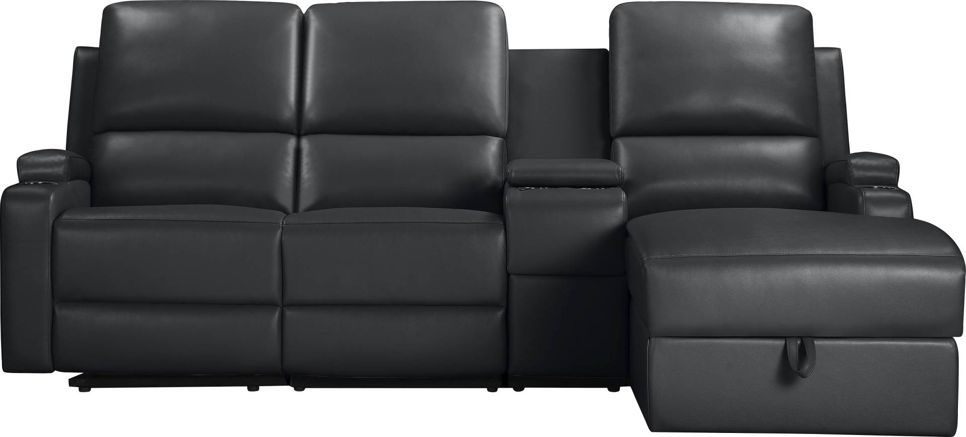 Home affaire Ecksofa »Napori Multimediasofa, 3er Kinosessel XXL, L-Form,«, Kinosofa mit Relaxfunktion, Getränkehalter, Staufach und Staukasten von home affaire