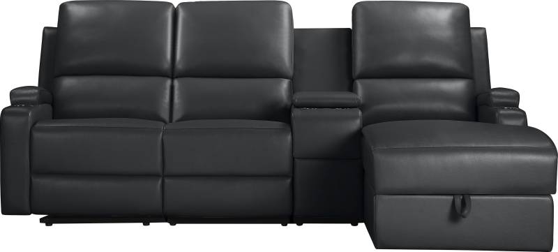 Home affaire Ecksofa »Napori Multimediasofa, 3er Kinosessel XXL, L-Form,«, Kinosofa mit Relaxfunktion, Getränkehalter, Staufach und Staukasten von home affaire