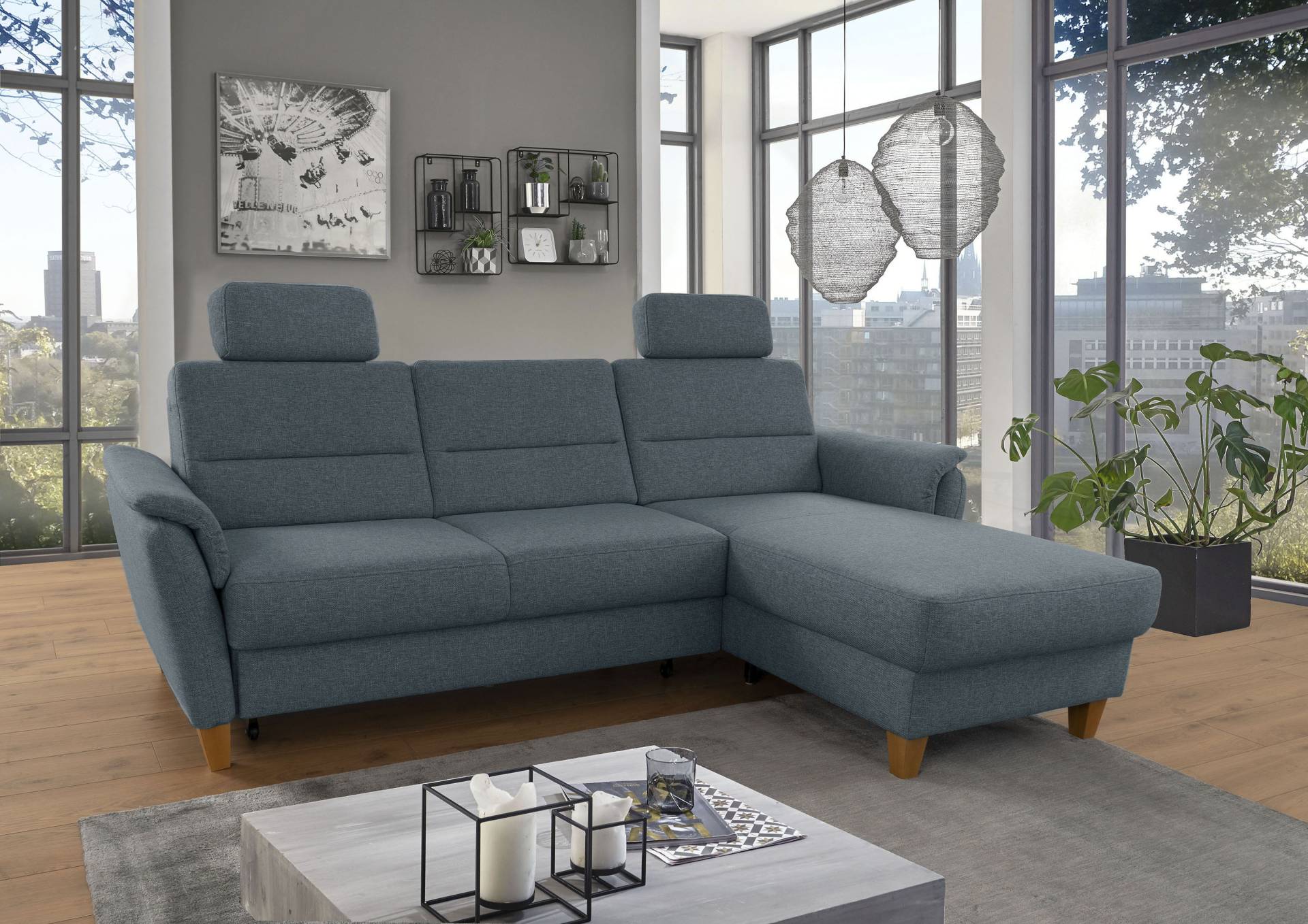 Home affaire Ecksofa »Palmera L-Form«, Federkern, wahlweise mit Bettfunktion und mit/ohne Bettkasten Home affaire Ecksofa »Palmera L-Form«, Federkern, wahlweise mit Bettfunktion und mit/ohne Bettkasten von home affaire