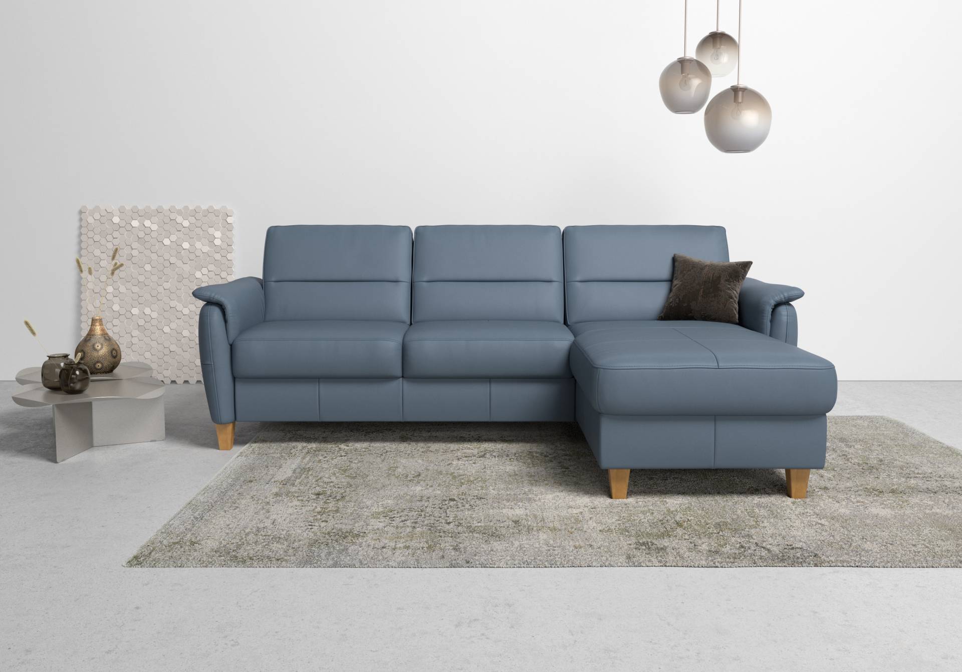 Home affaire Ecksofa »Palmera L-Form«, Federkern, wahlweise mit Bettfunktion und mit/ohne Bettkasten von home affaire
