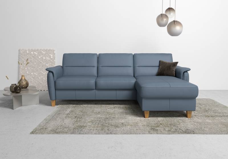 Home affaire Ecksofa »Palmera L-Form«, Federkern, wahlweise mit Bettfunktion und mit/ohne Bettkasten von home affaire