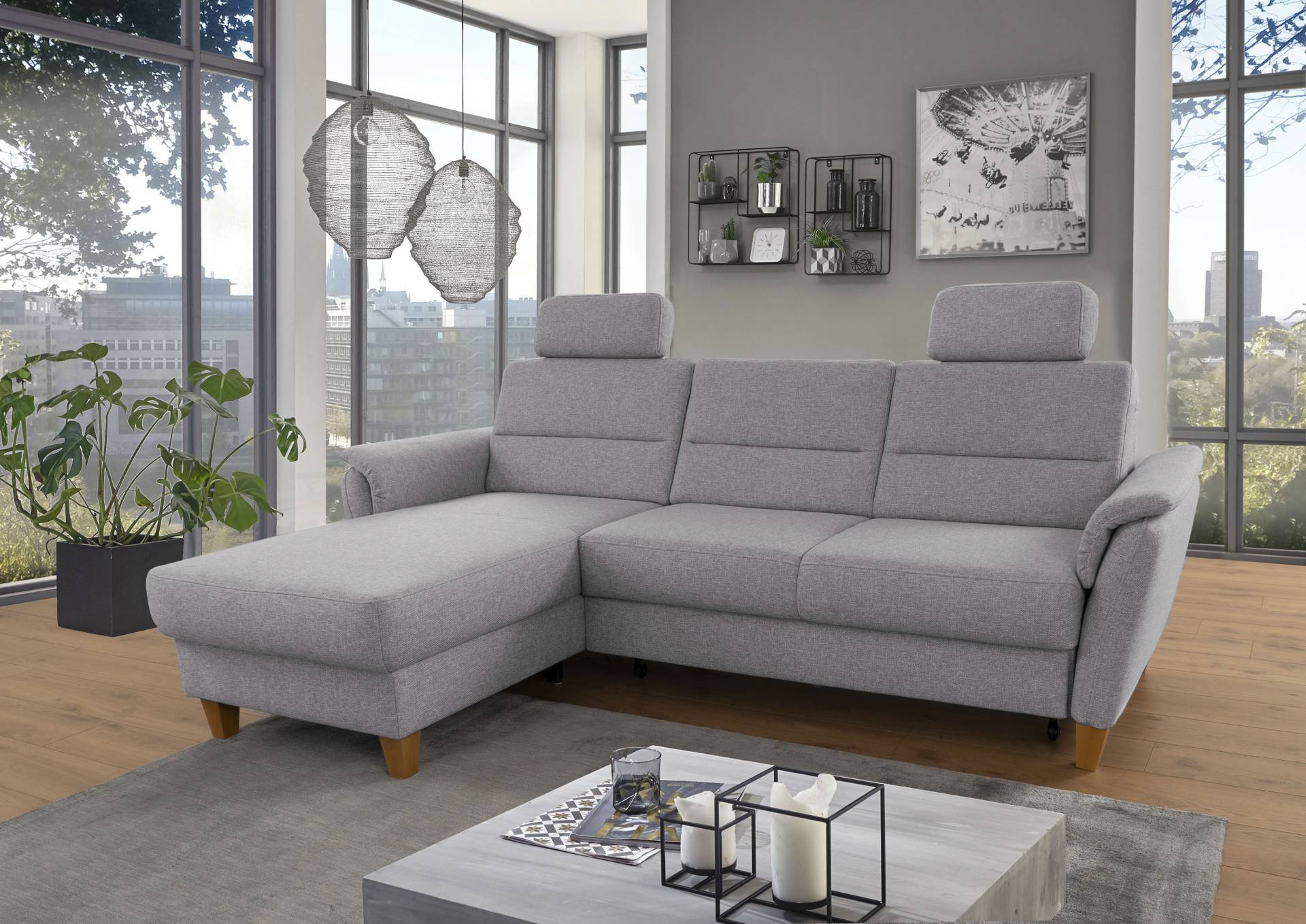 Home affaire Ecksofa »Palmera L-Form«, Federkern, wahlweise mit Bettfunktion und mit/ohne Bettkasten Home affaire Ecksofa »Palmera L-Form«, Federkern, wahlweise mit Bettfunktion und mit/ohne Bettkasten von home affaire