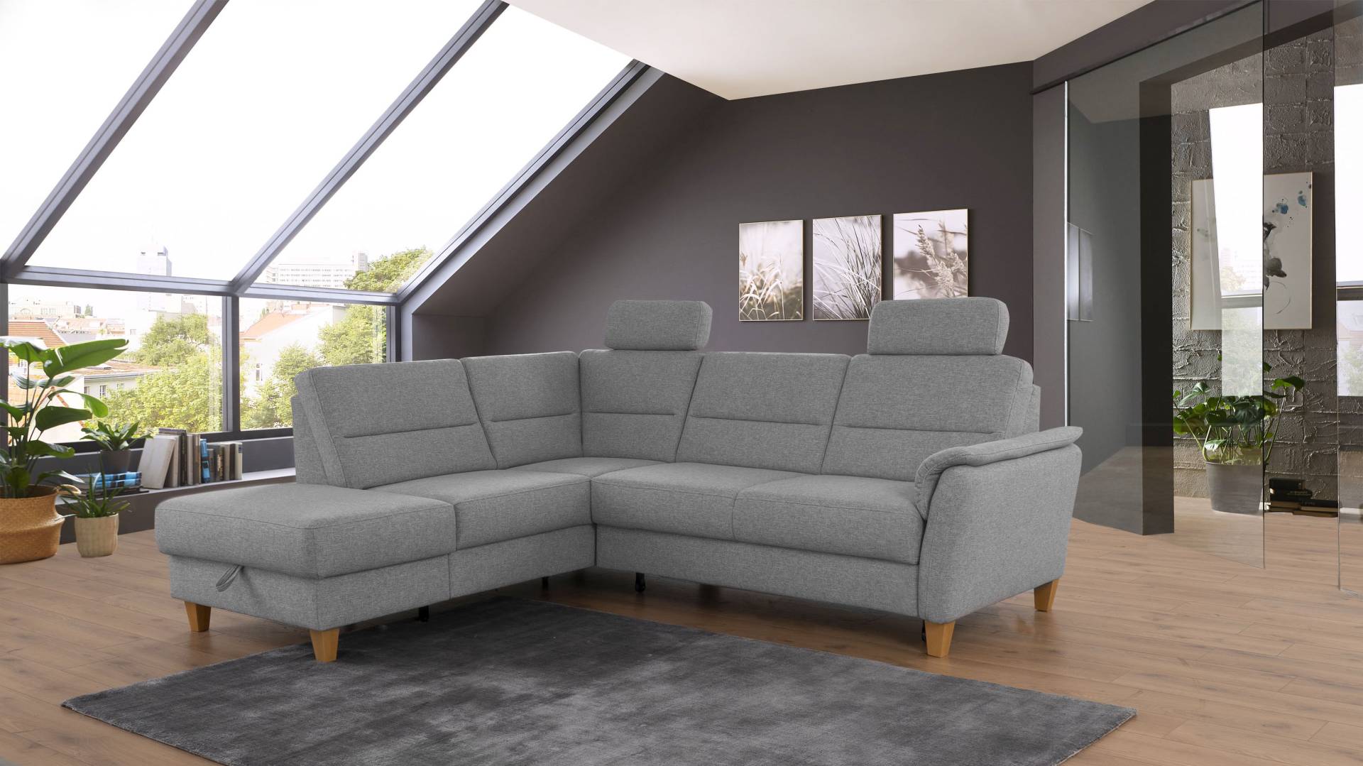 Home affaire Ecksofa »Palmera L-Form«, Federkern, wahlweise mit Bettfunktion und mit/ohne Stauraum Home affaire Ecksofa »Palmera L-Form«, Federkern, wahlweise mit Bettfunktion und mit/ohne Stauraum von home affaire