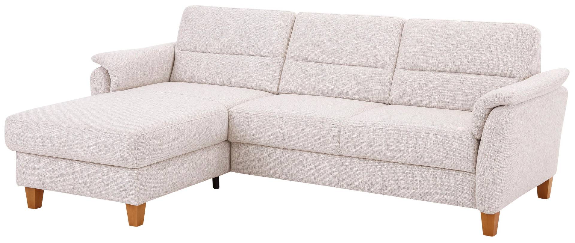 Home affaire Ecksofa »Palmera L-Form«, Federkern, wahlweise mit Bettfunktion und mit/ohne Bettkasten von home affaire