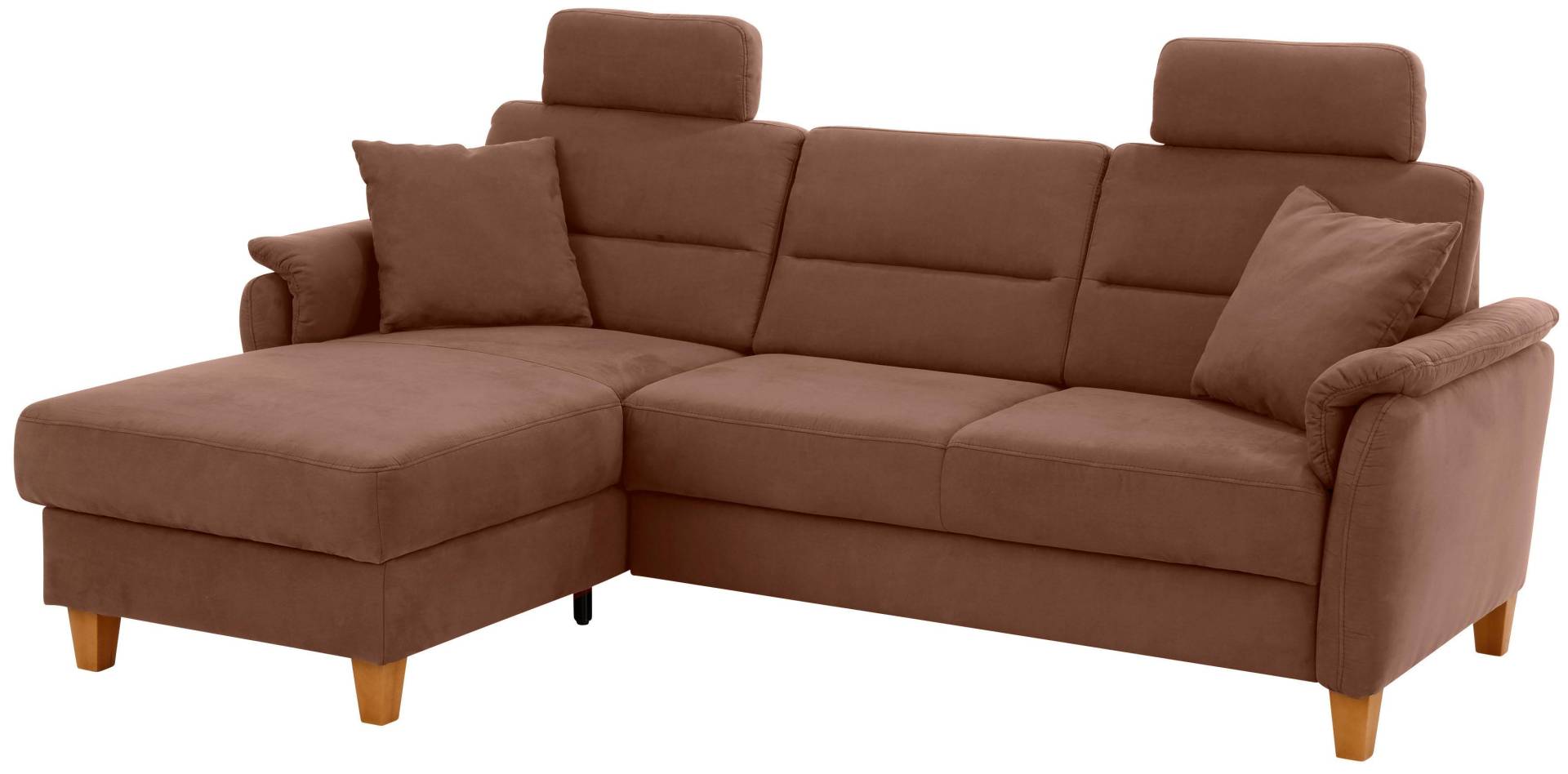 Home affaire Ecksofa »Palmera L-Form«, Federkern, wahlweise mit Bettfunktion und mit/ohne Bettkasten von home affaire