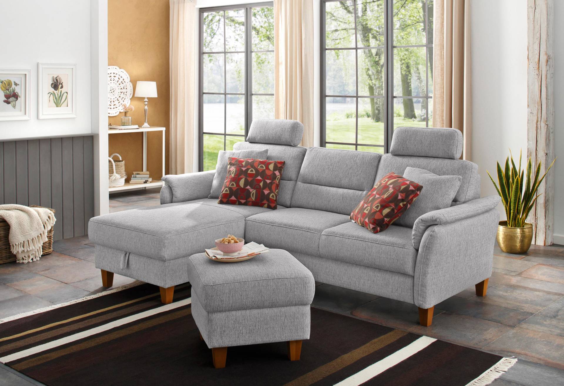 Home affaire Ecksofa »Palmera L-Form«, Federkern, wahlweise mit Bettfunktion und mit/ohne Bettkasten Home affaire Ecksofa »Palmera L-Form«, Federkern, wahlweise mit Bettfunktion und mit/ohne Bettkasten von home affaire