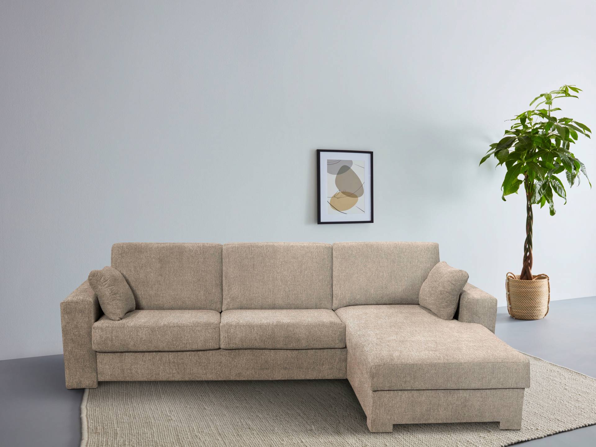Home affaire Ecksofa »Roma "M" Matratzenhöhe 14 cm, Dauerschlaffunktion, mit Unterfederung,«, Liegemasse ca 143x198 cm, L-Form Home affaire Ecksofa »Roma "M" Matratzenhöhe 14 cm, Dauerschlaffunktion, mit Unterfederung,«, Liegemasse ca 143x198 cm, L-Form von home affaire