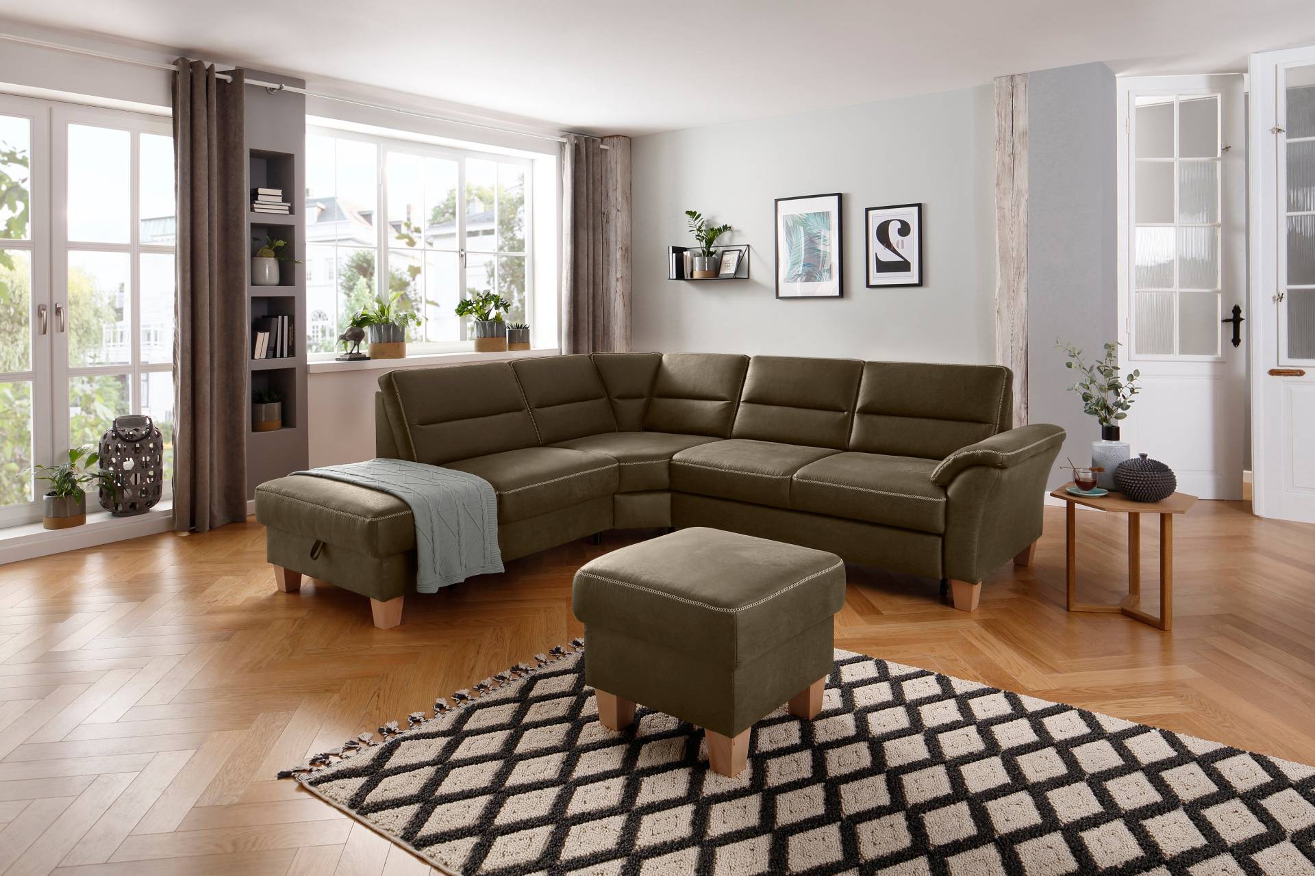 Home affaire Ecksofa »Soleo L-Form«, komfortabel durch Trapezecke mit Relaxfunktion, auch mit Bettfunktion von home affaire