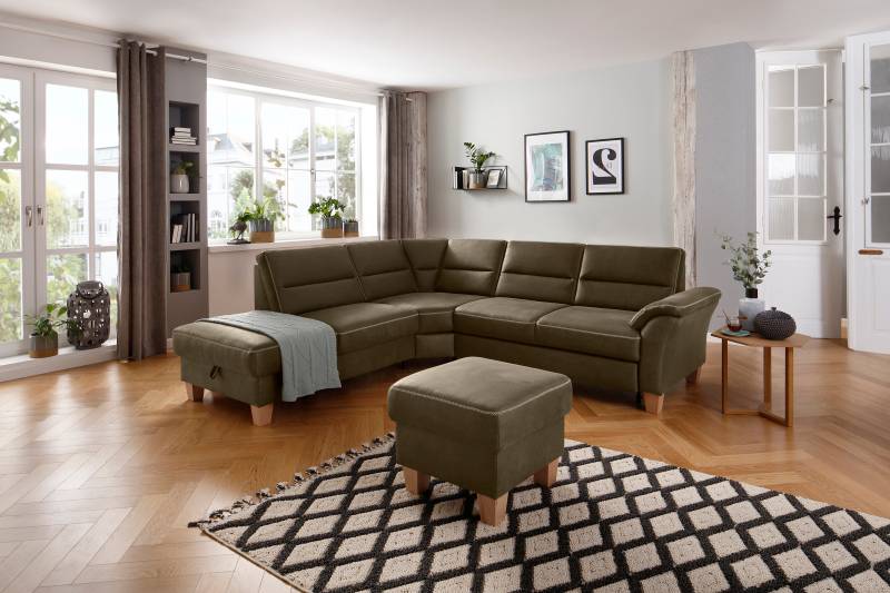 Home affaire Ecksofa »Soleo L-Form«, komfortabel durch Trapezecke mit Relaxfunktion, auch mit Bettfunktion von home affaire