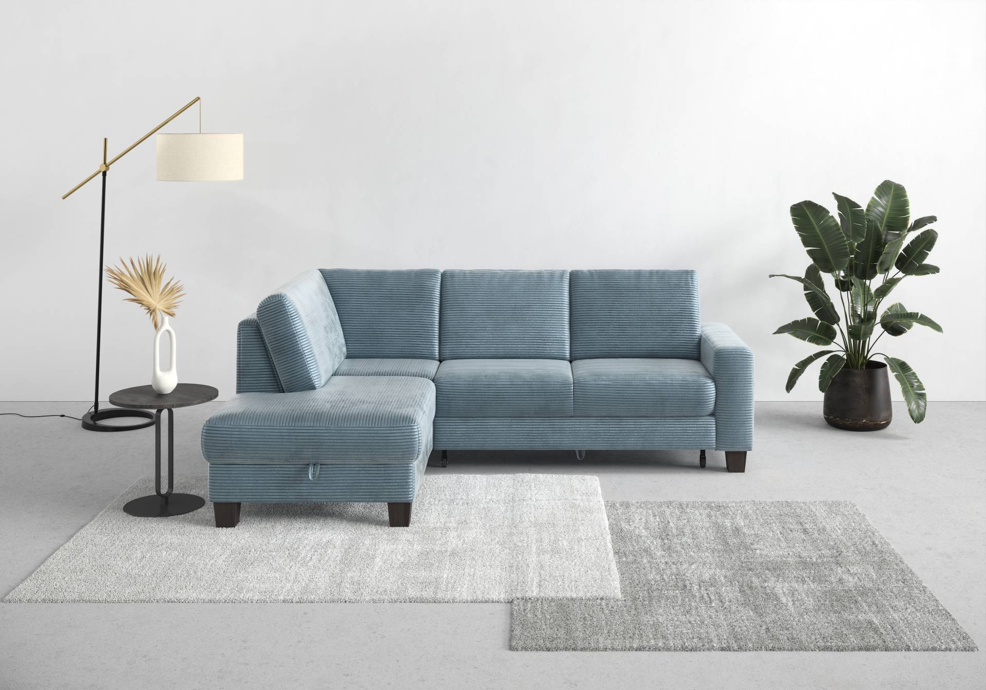 Home affaire Ecksofa »Summer L-Form«, mit Ottomane, mit oder ohne Bettfunktion und Bettkasten, Cord-Bezug Home affaire Ecksofa »Summer L-Form«, mit Ottomane, mit oder ohne Bettfunktion und Bettkasten, Cord-Bezug von home affaire