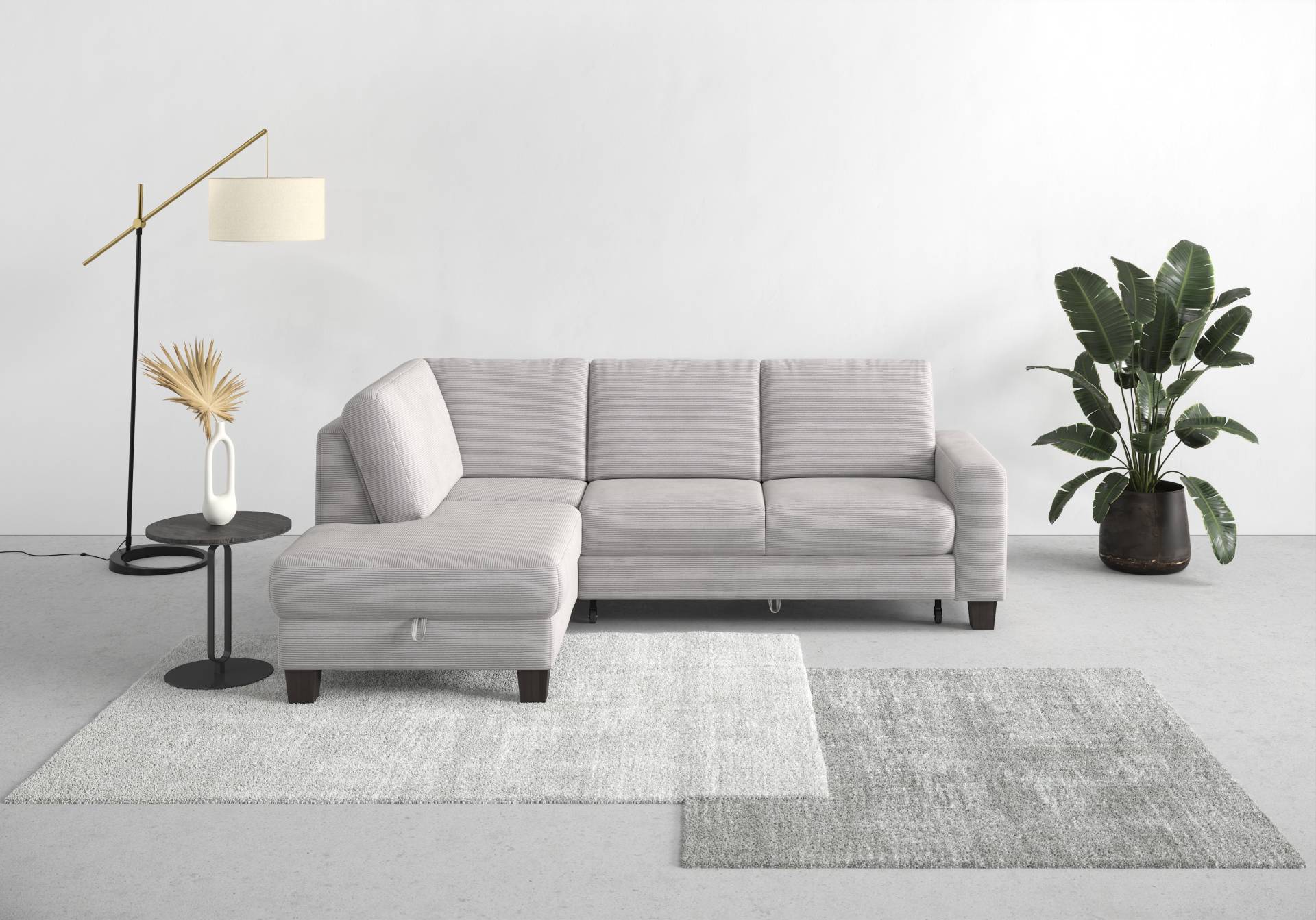 Home affaire Ecksofa »Summer L-Form«, mit Ottomane, mit oder ohne Bettfunktion und Bettkasten, Cord-Bezug Home affaire Ecksofa »Summer L-Form«, mit Ottomane, mit oder ohne Bettfunktion und Bettkasten, Cord-Bezug von home affaire