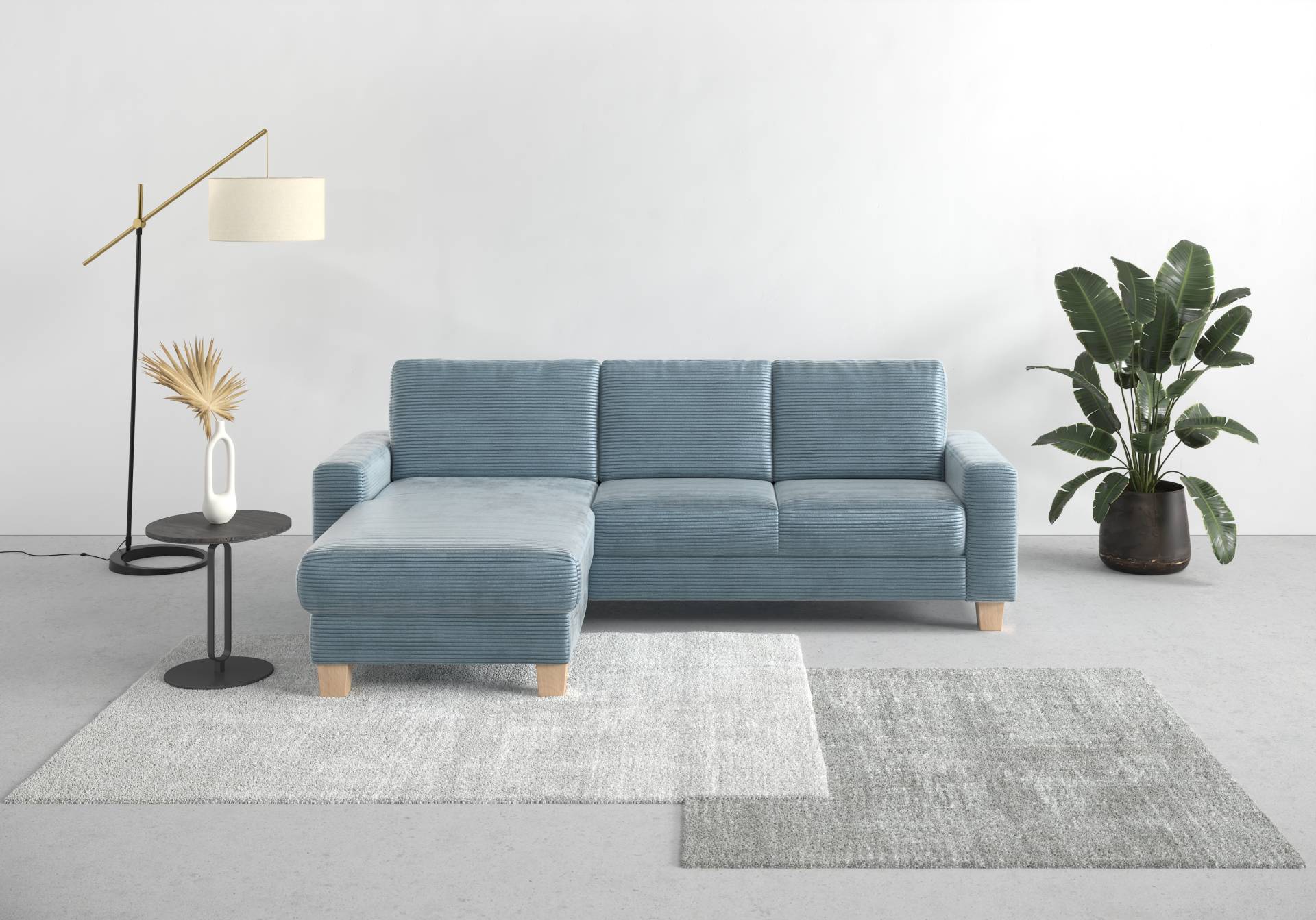 Home affaire Ecksofa »Summer L-Form«, mit Recamiere, mit oder ohne Bettfunktion und Bettkasten, Cord-Bezug Home affaire Ecksofa »Summer L-Form«, mit Recamiere, mit oder ohne Bettfunktion und Bettkasten, Cord-Bezug von home affaire