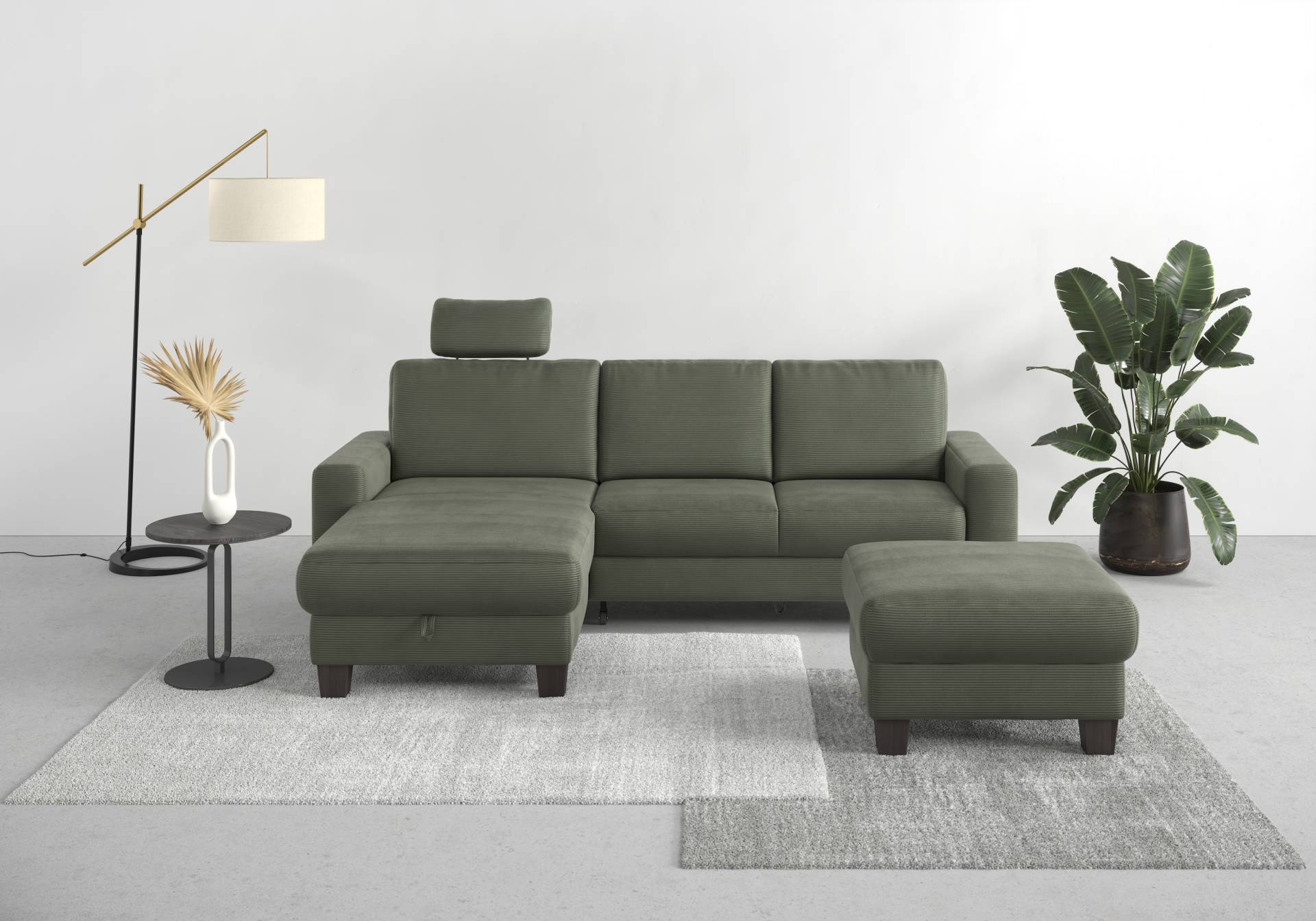 Home affaire Ecksofa »Summer L-Form«, mit Recamiere, mit oder ohne Bettfunktion und Bettkasten, Cord-Bezug Home affaire Ecksofa »Summer L-Form«, mit Recamiere, mit oder ohne Bettfunktion und Bettkasten, Cord-Bezug von home affaire