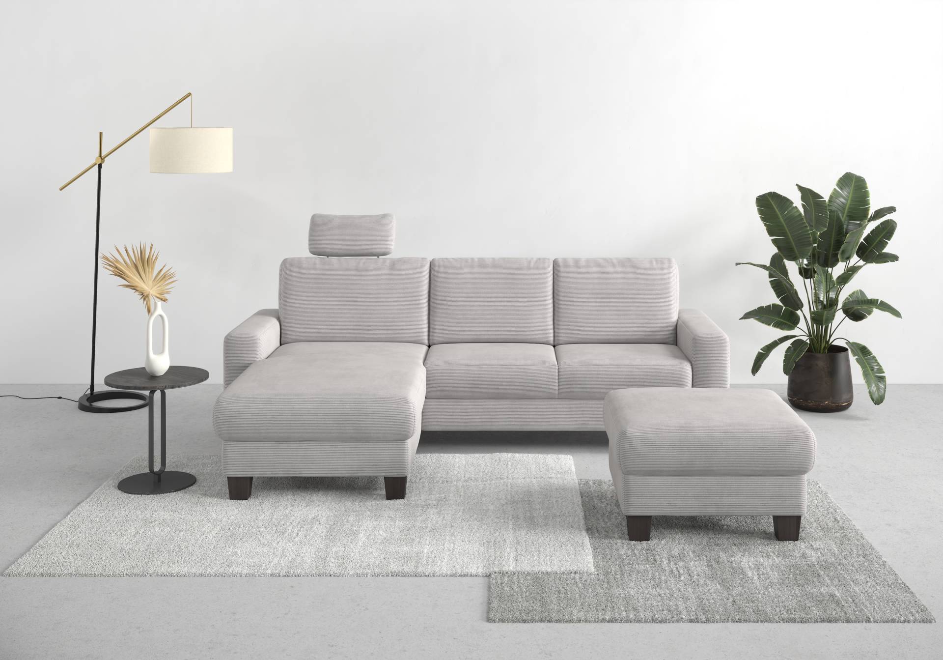 Home affaire Ecksofa »Summer L-Form«, mit Recamiere, mit oder ohne Bettfunktion und Bettkasten, Cord-Bezug Home affaire Ecksofa »Summer L-Form«, mit Recamiere, mit oder ohne Bettfunktion und Bettkasten, Cord-Bezug von home affaire