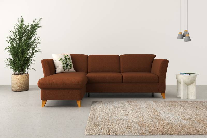 Home affaire Ecksofa »Trelleborg L-Form«, Federkern-Polsterung, wahlweise mit Bettfunktion und Bettkasten von home affaire