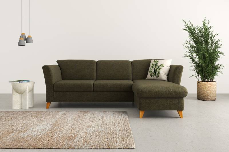 Home affaire Ecksofa »Trelleborg L-Form«, Federkern-Polsterung, wahlweise mit Bettfunktion und Bettkasten von home affaire