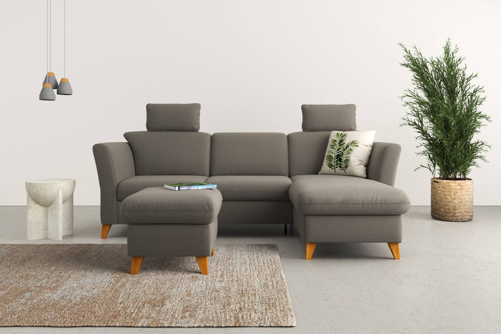 Home affaire Ecksofa »Trelleborg L-Form«, Federkern-Polsterung, wahlweise mit Bettfunktion und Bettkasten Home affaire Ecksofa »Trelleborg L-Form«, Federkern-Polsterung, wahlweise mit Bettfunktion und Bettkasten von home affaire