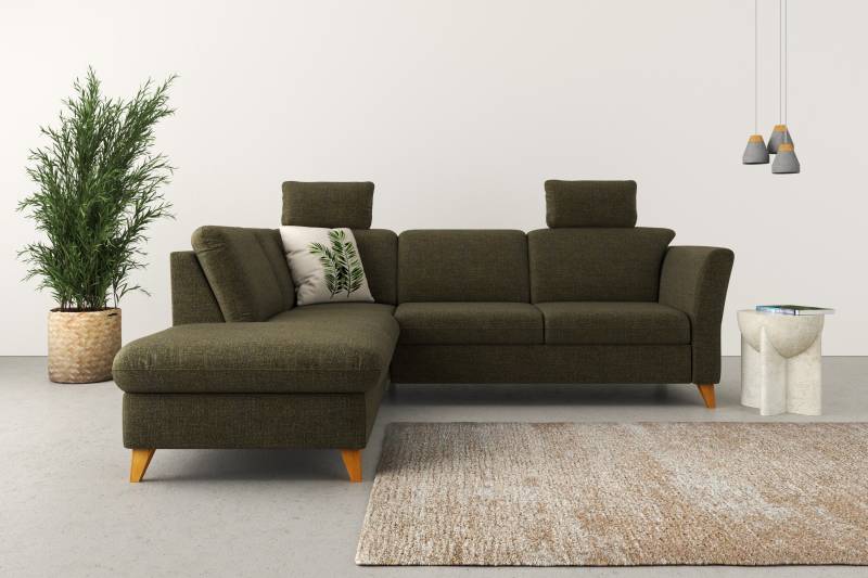 Home affaire Ecksofa »Trelleborg L-Form«, Federkern-Polsterung, wahlweise mit Bettfunktion und Stauraum von home affaire